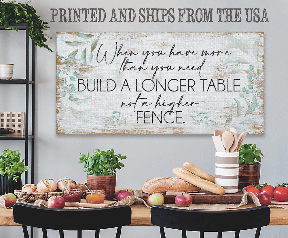 A Longer Table - Canvas