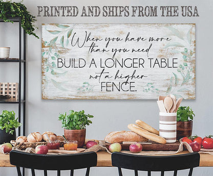 A Longer Table - Canvas