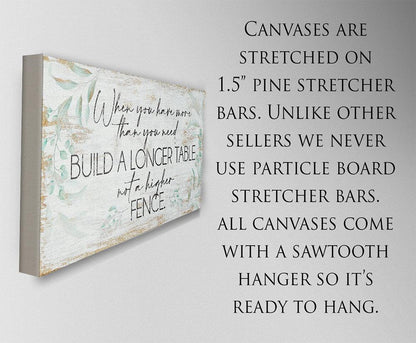 A Longer Table - Canvas