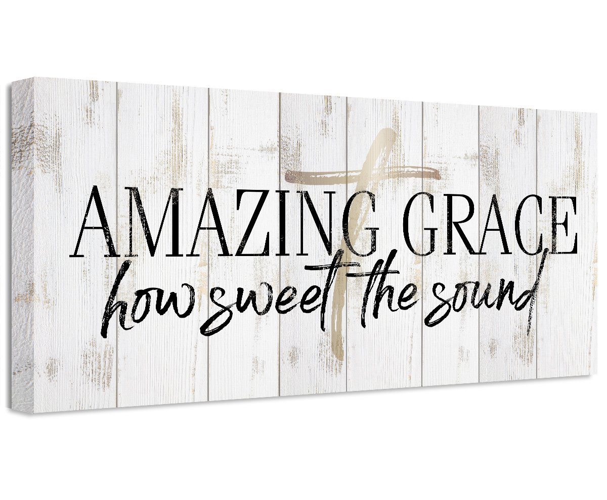 Amazing Grace How Sweet The Sound - Canvas