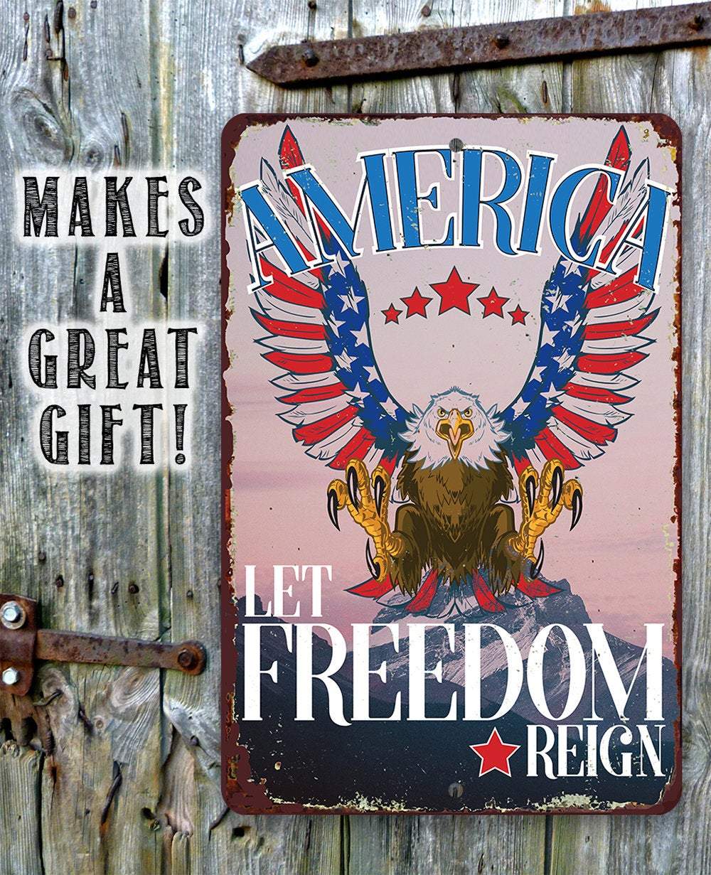 America - Metal Sign