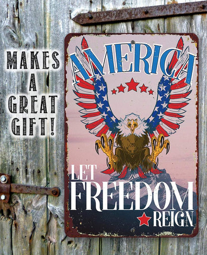 America - Metal Sign