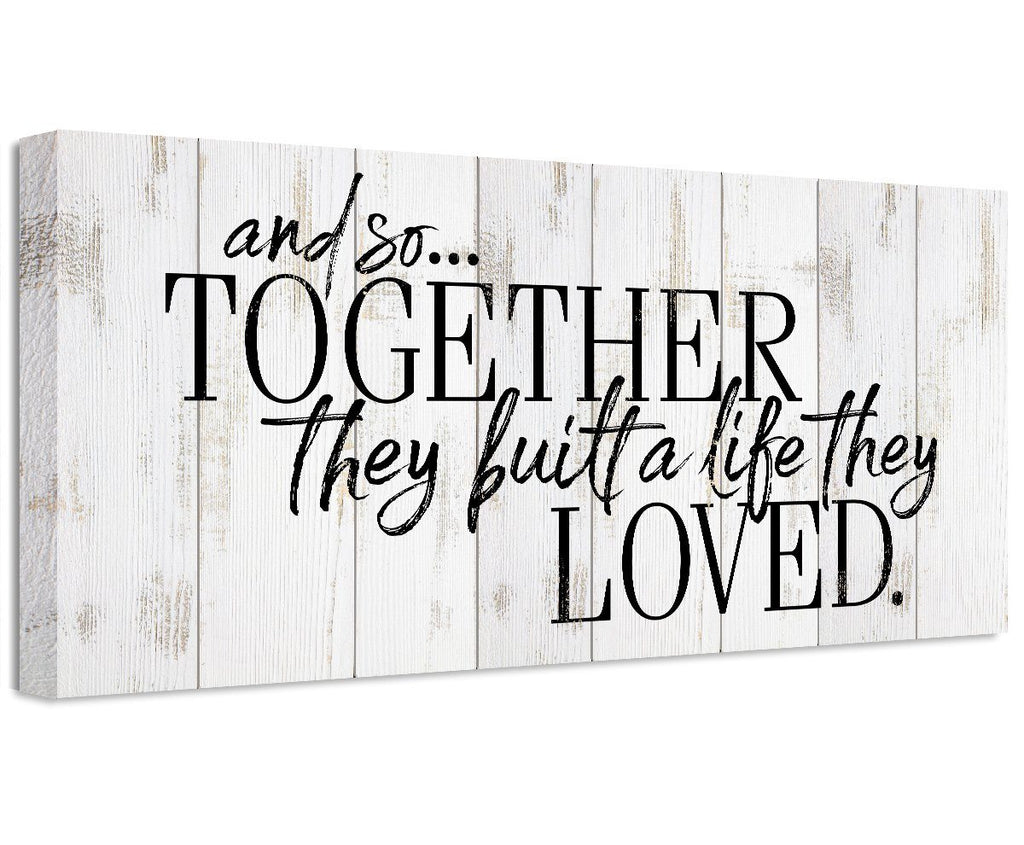 And So Together They Built - Canvas