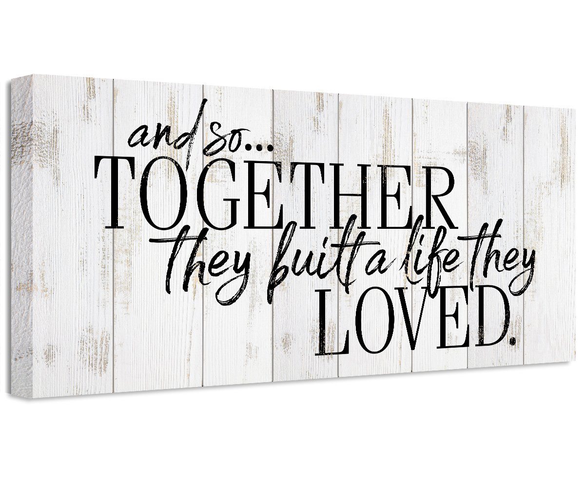 And So Together They Built - Canvas