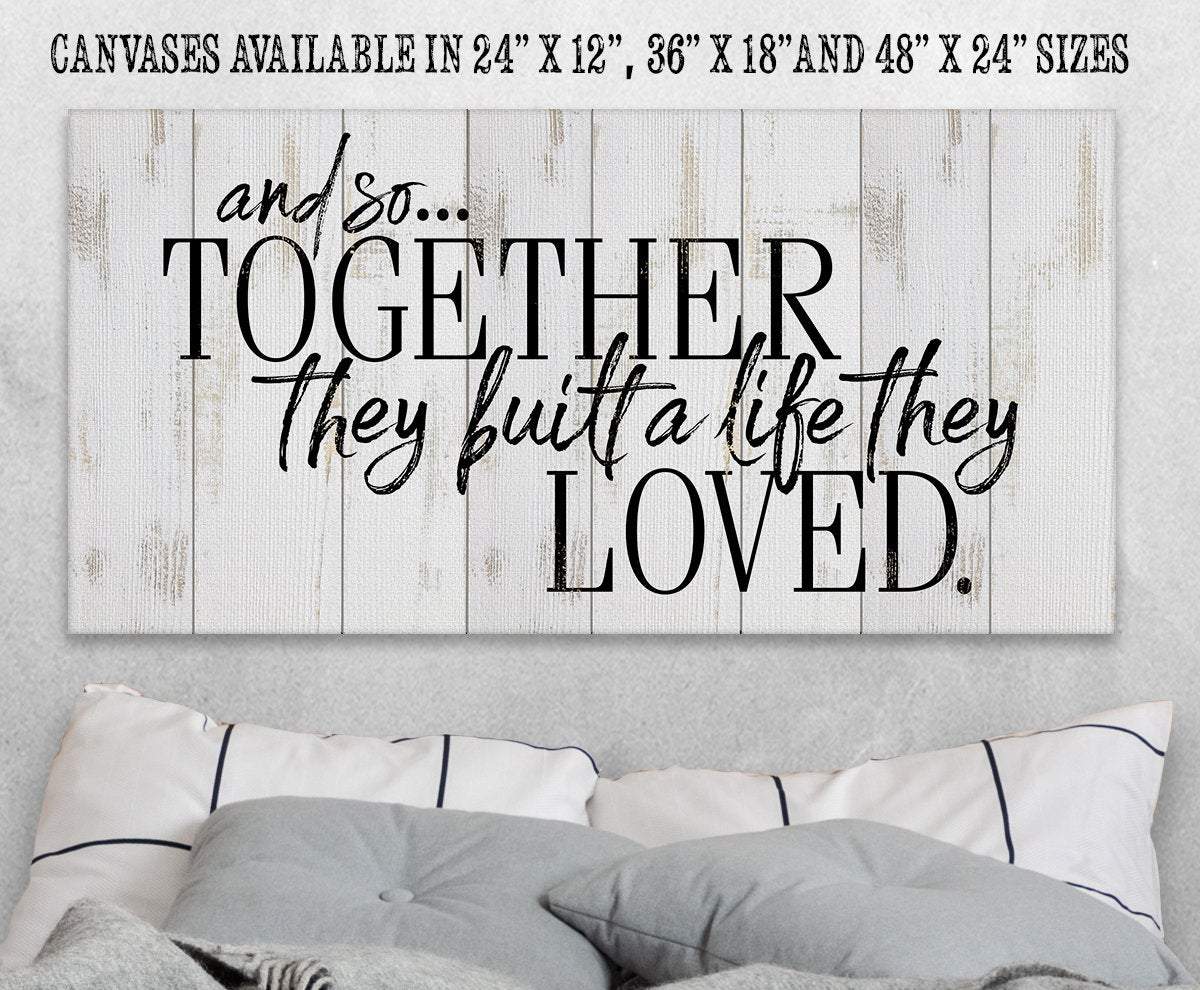 And So Together They Built - Canvas