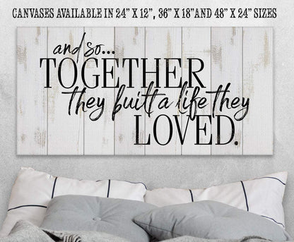 And So Together They Built - Canvas
