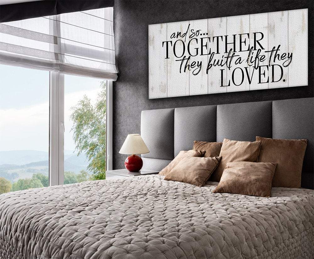 And So Together They Built - Canvas
