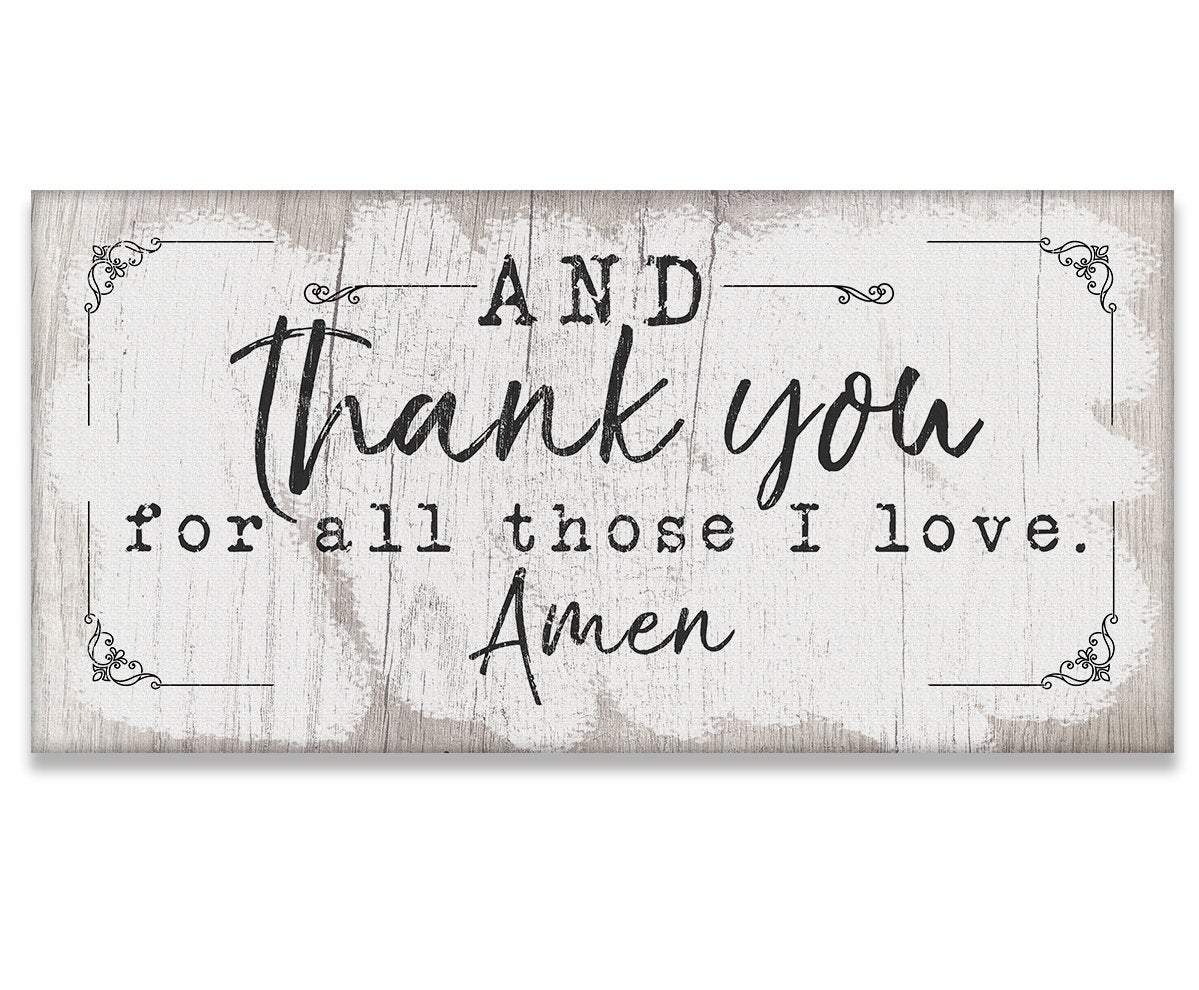 And Thank You For - Canvas