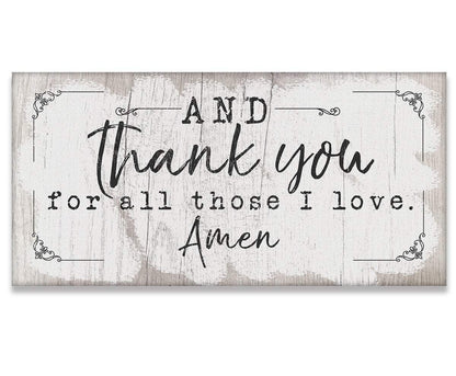And Thank You For - Canvas