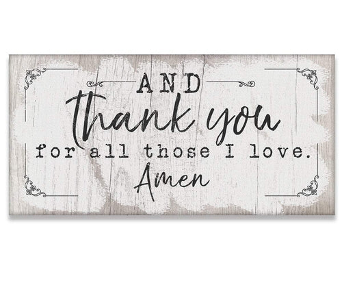 And Thank You For - Canvas