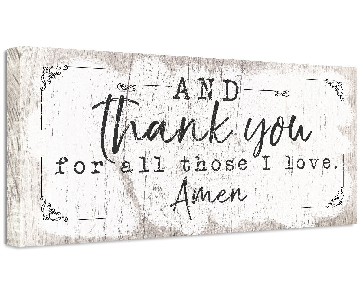 And Thank You For - Canvas