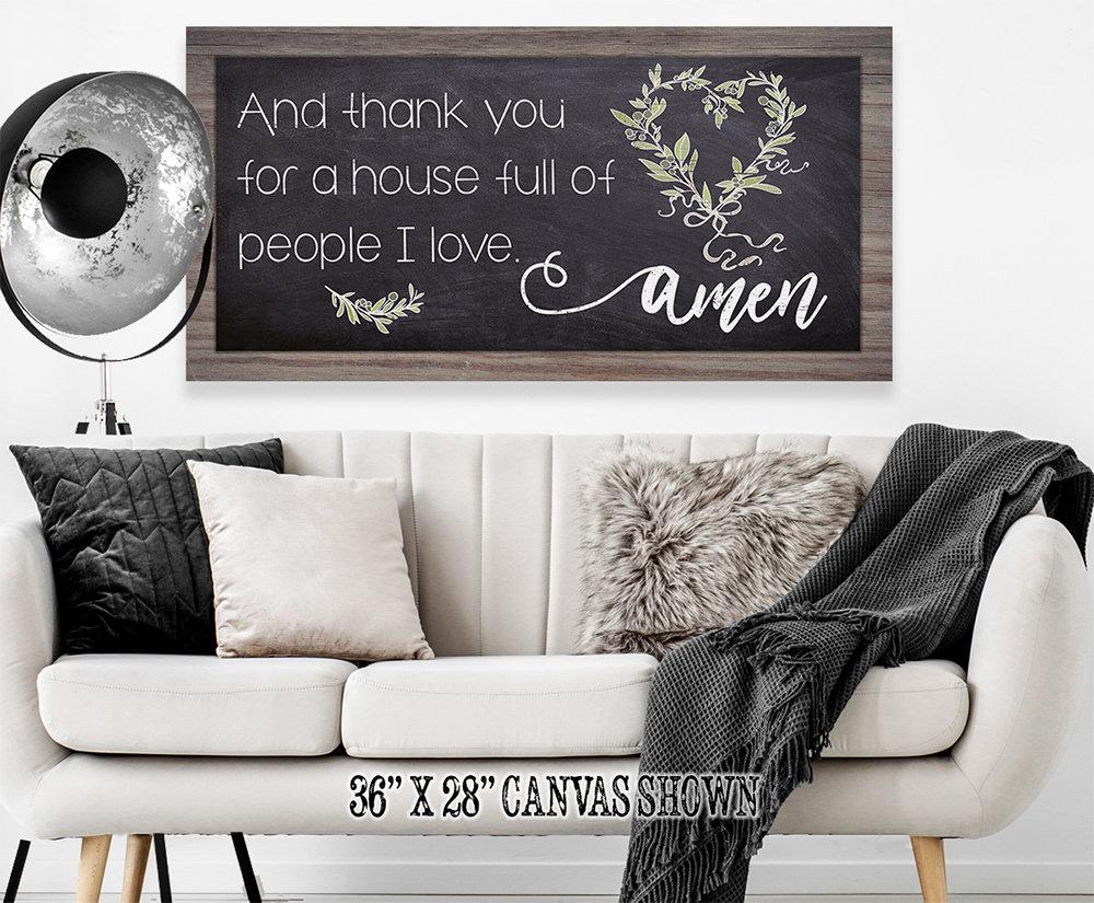 And Thank You For A House - Canvas