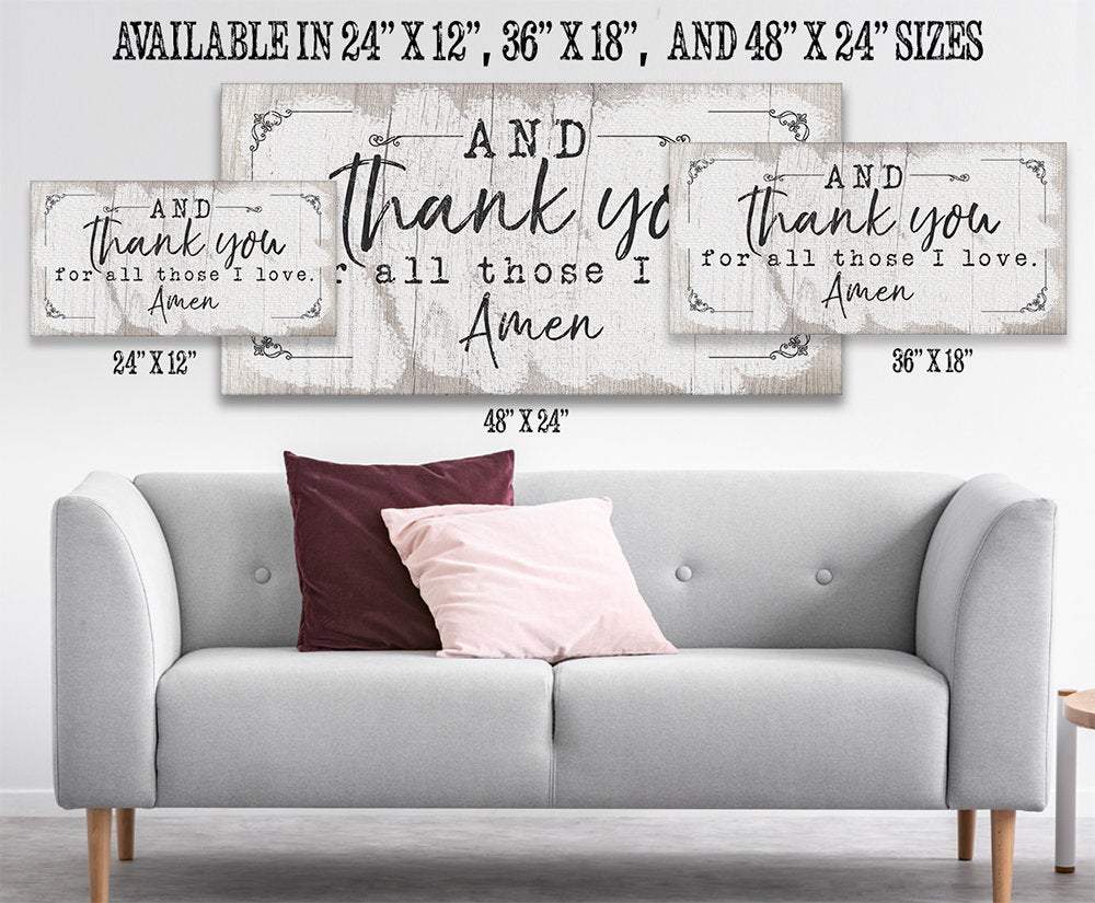And Thank You For - Canvas