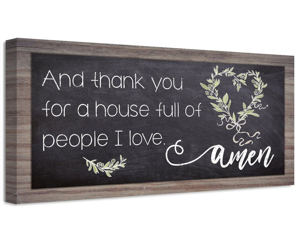 And Thank You For A House - Canvas