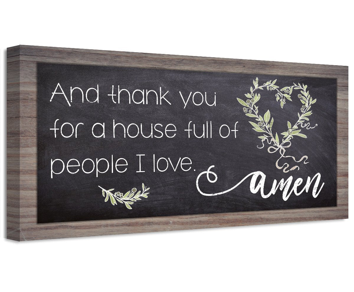 And Thank You For A House - Canvas