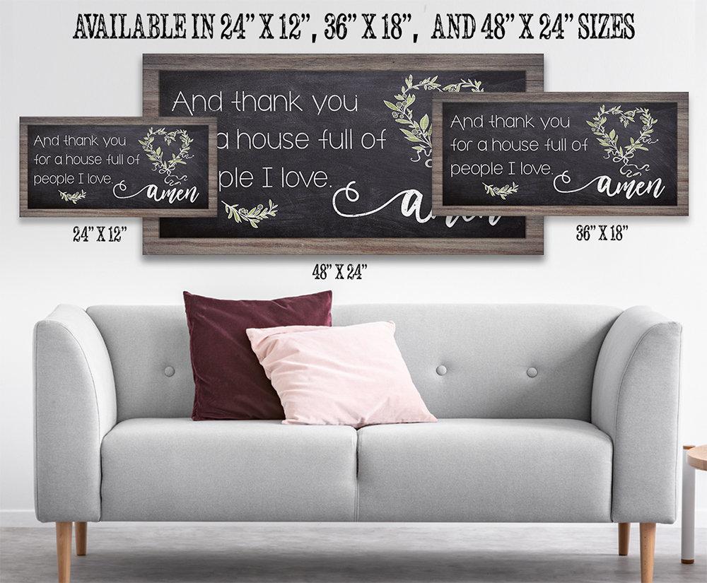 And Thank You For A House - Canvas