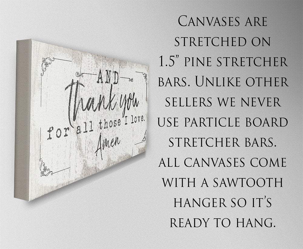 And Thank You For - Canvas