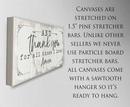 And Thank You For - Canvas