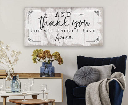 And Thank You For - Canvas