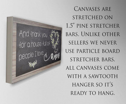 And Thank You For A House - Canvas
