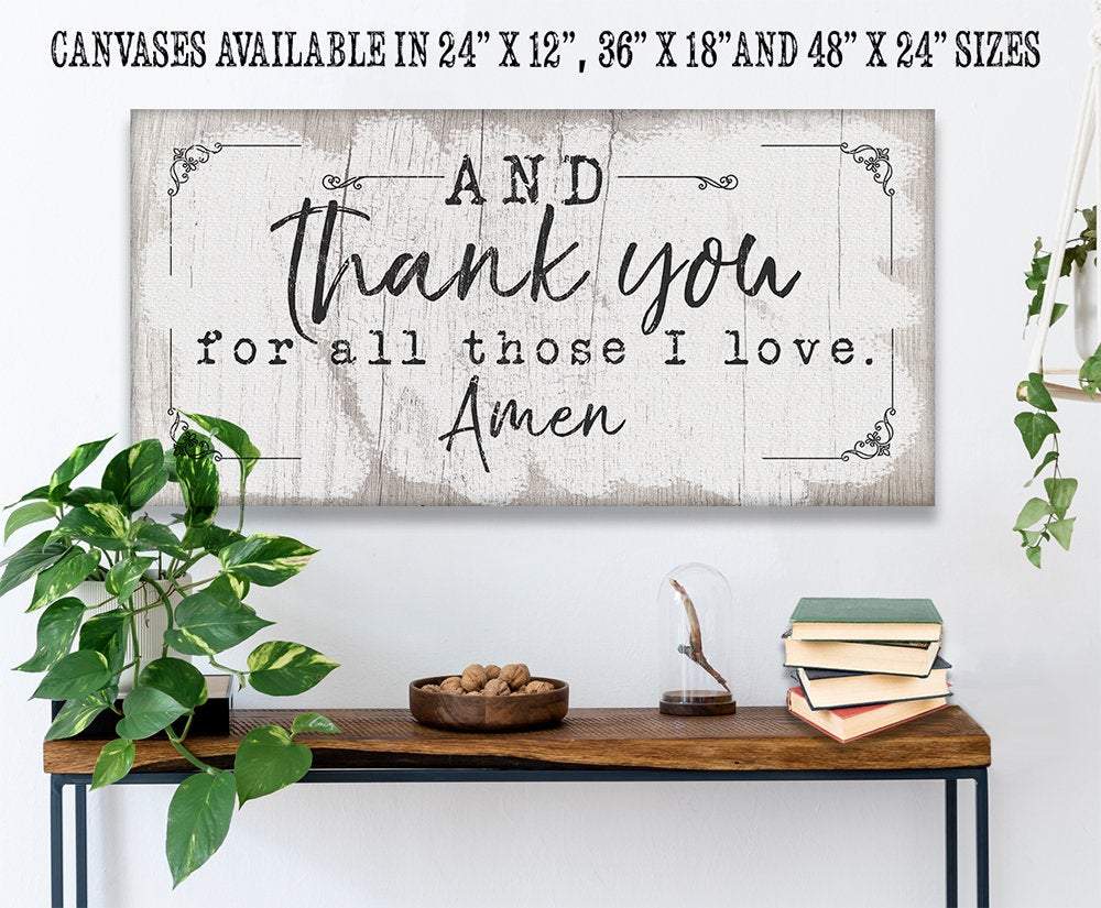 And Thank You For - Canvas