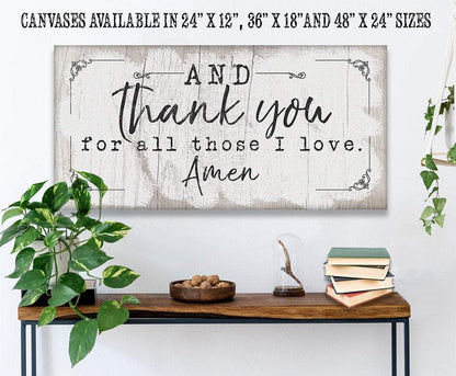And Thank You For - Canvas