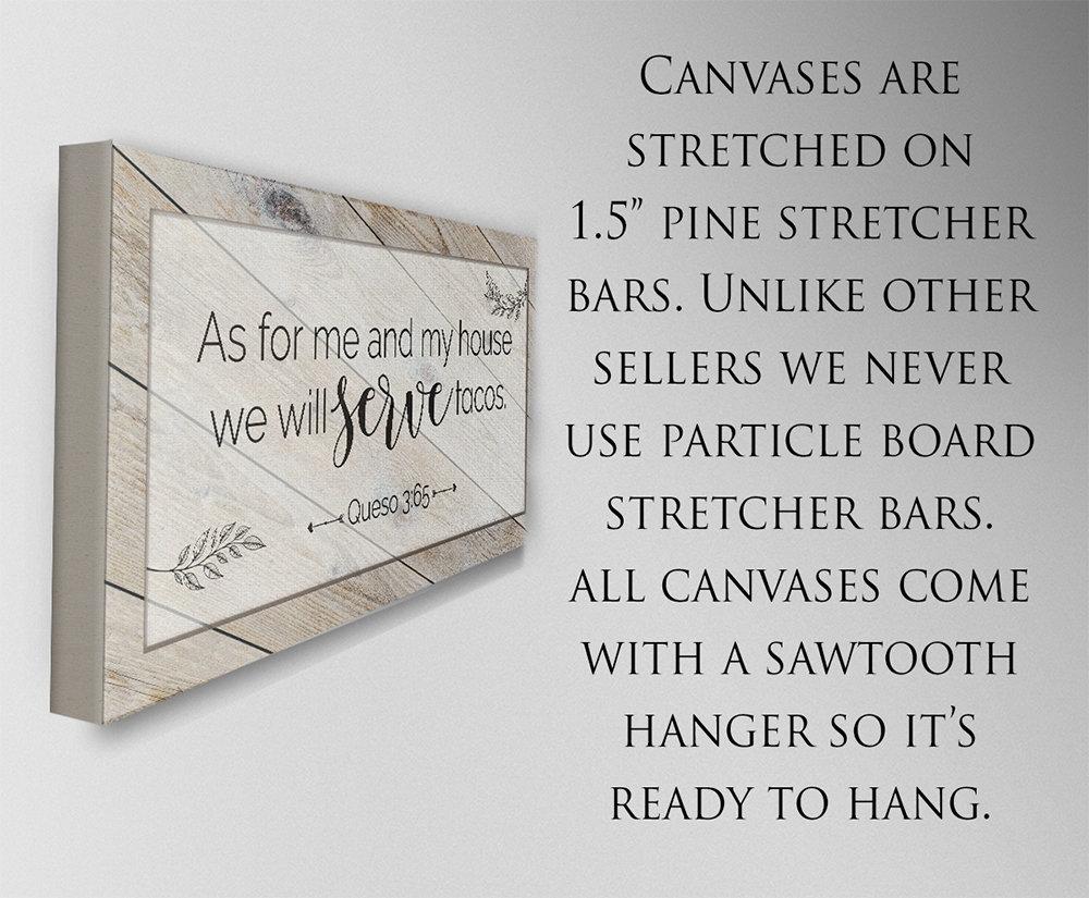 As For Me And My House We Will Serve Tacos - Canvas