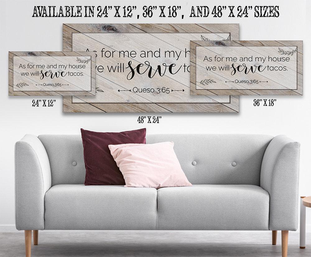 As For Me And My House We Will Serve Tacos - Canvas