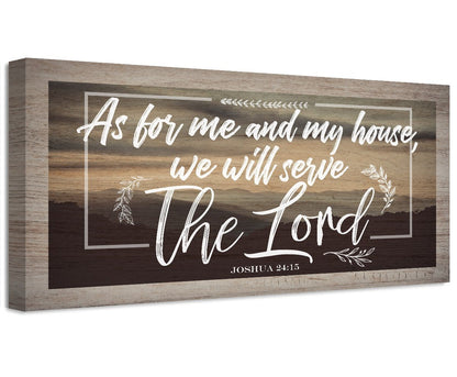 As For Me And My House - Canvas