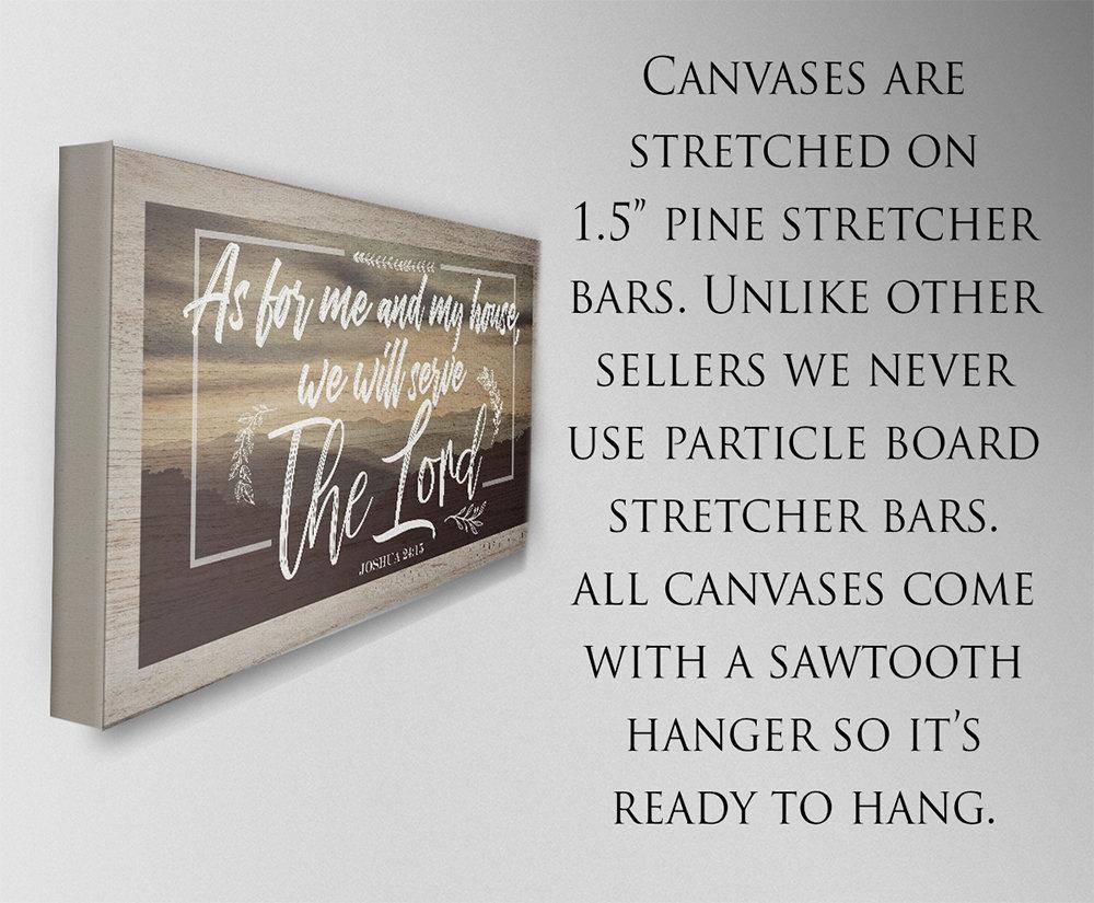 As For Me And My House - Canvas