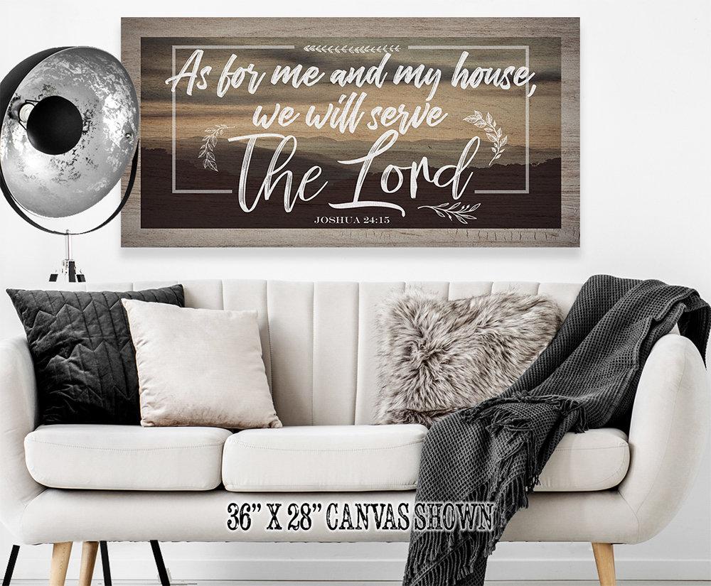 As For Me And My House - Canvas