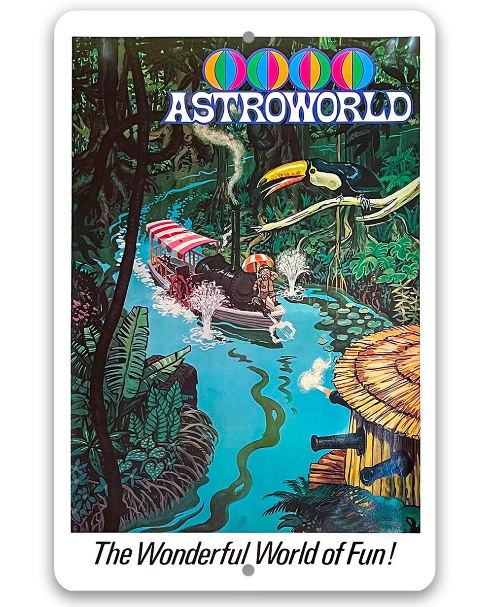 AstroWorld Park River of No Return - Metal Sign