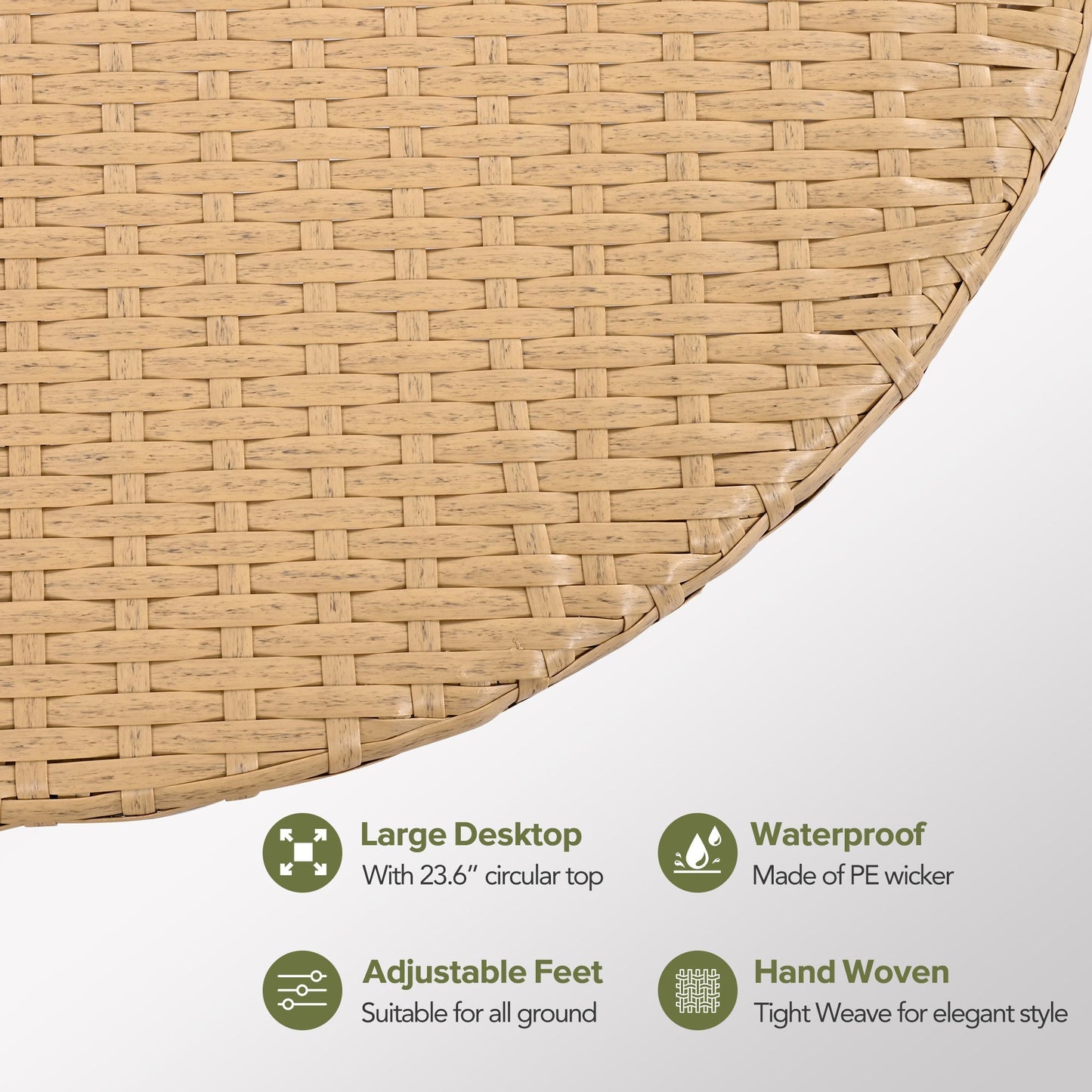 7 Pieces Outdoor Patio Furniture, All-Weather Rattan Sectional Sofa Set with Thick Cushions and Pillows, Freely Combined Conversation Sets for Garden, Backyard, Balcony, Brown