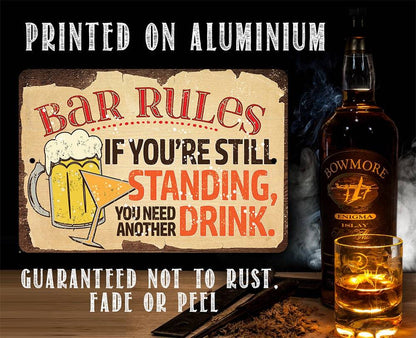 Bar Rules - Metal Sign