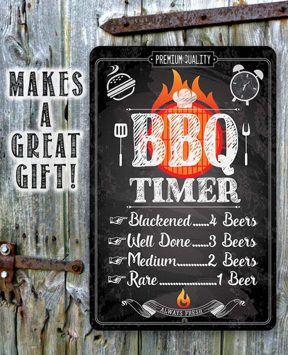 Barbecue Timer - Metal Sign
