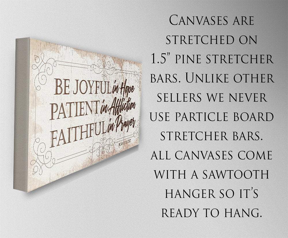 Be Joyful In Hope - Canvas