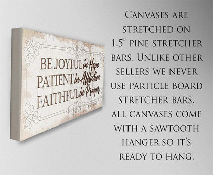 Be Joyful In Hope - Canvas