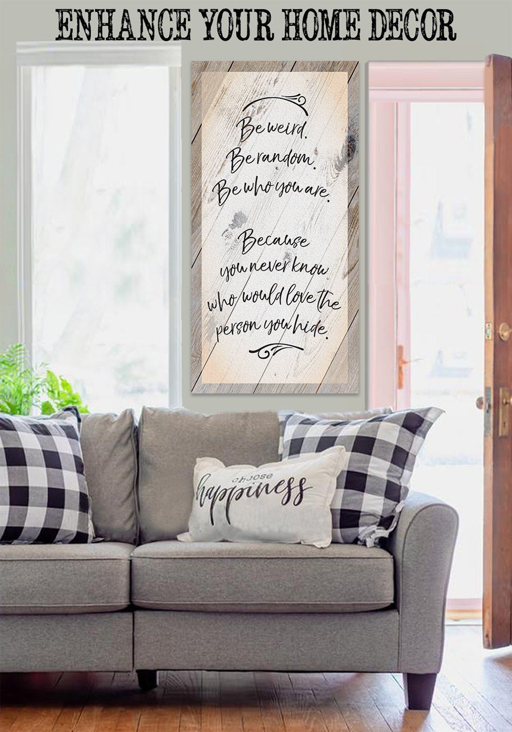 Be Weird Be Random - Canvas