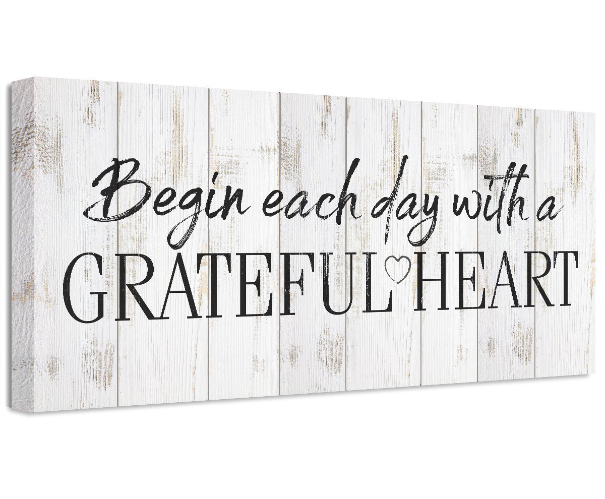 Begin Each Day - Canvas