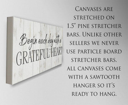 Begin Each Day - Canvas