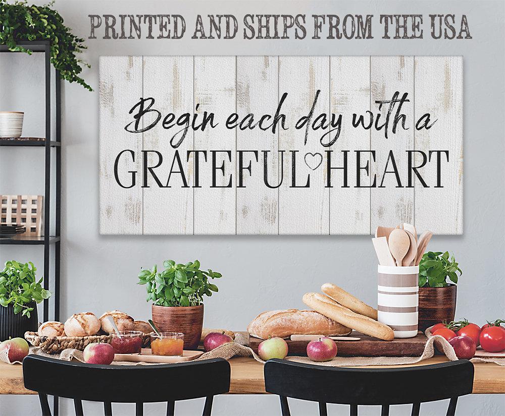 Begin Each Day - Canvas