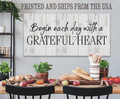 Begin Each Day - Canvas