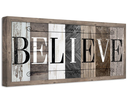 Believe in Multi Pattern - Canvas