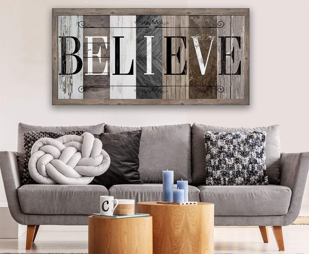 Believe in Multi Pattern - Canvas