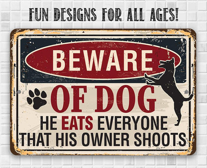 Beware of Dog - Metal Sign