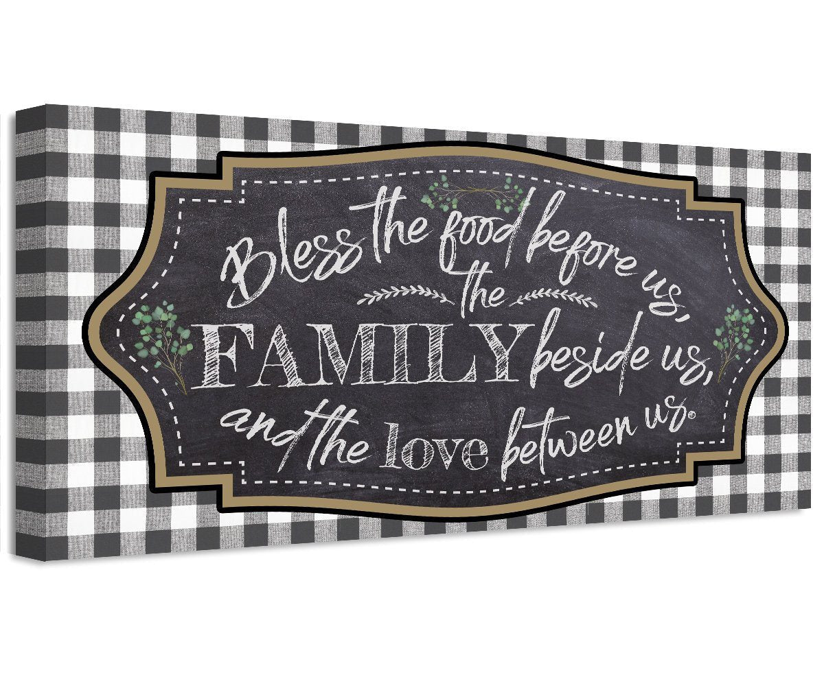 Bless The Food Before Us - Canvas