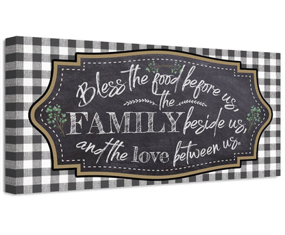 Bless The Food Before Us - Canvas