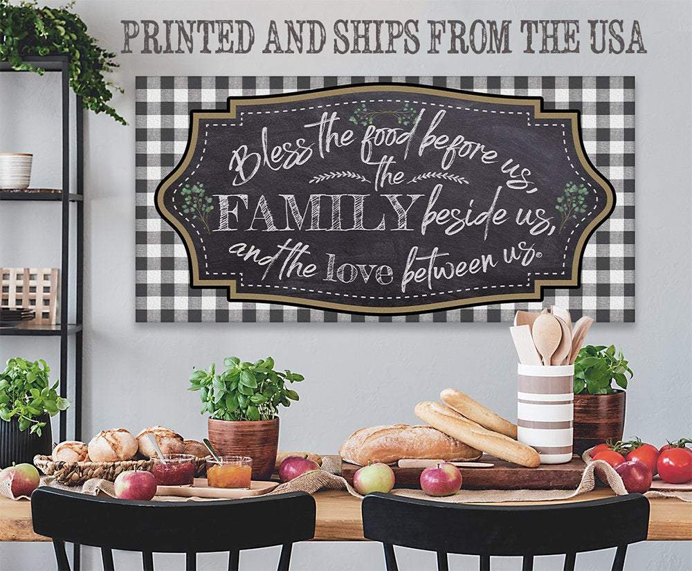 Bless The Food Before Us - Canvas
