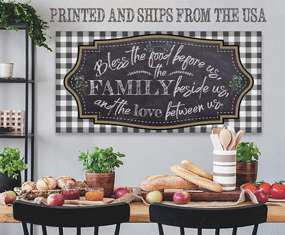 Bless The Food Before Us - Canvas