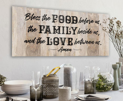 Bless The Food Before Us 2 - Canvas